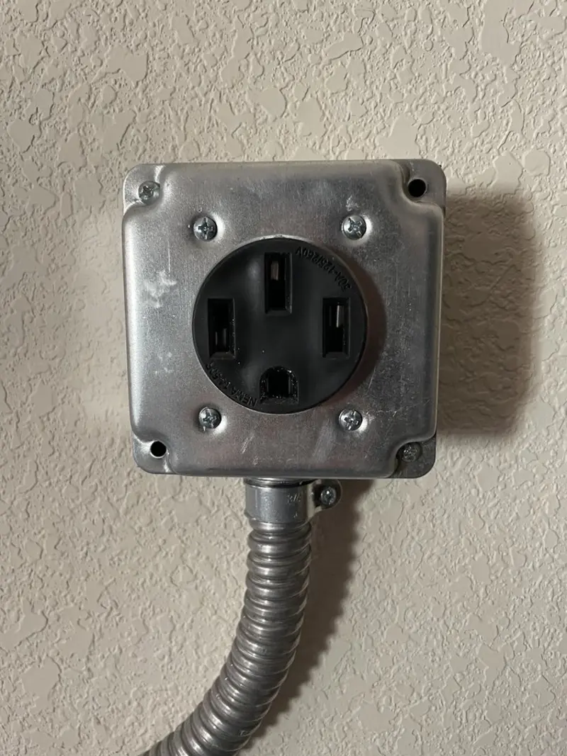 NEMA 14-50 outlet installed for Smart Home Electrical in Bridgeton